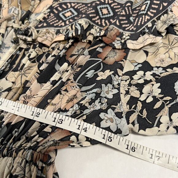 Spell and The Gypsy Sz XS Amethyst Playdress Floral Long Sleeve in Nightfall - Picture 13 of 14